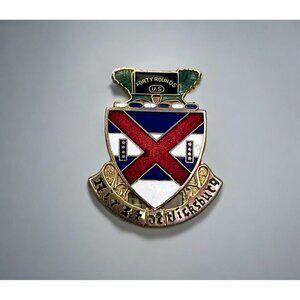 US Army Pin 13th Infantry Regiment First At Vicksburg DI Unit Crest Forty Rounds